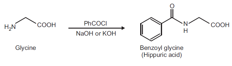 Hippuric acid conjugate base
