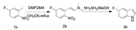 5-氟吲哚的合成路线