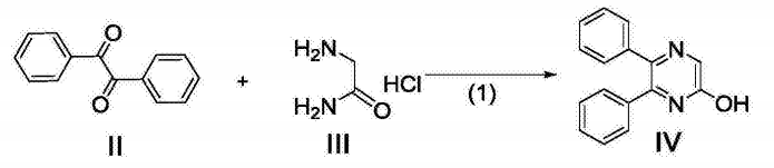 5,6-二苯基-2-羟基吡嗪的合成路线