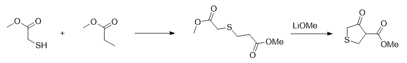 4-氧四氢噻酚-3-羧酸甲酯的合成路线