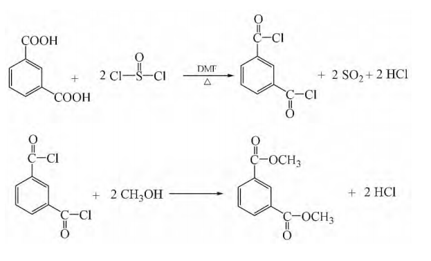 间苯二甲酸二甲酯的合成路线