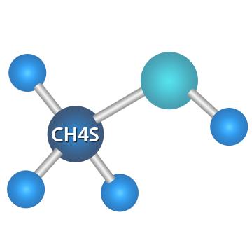甲硫醇 分子结构式