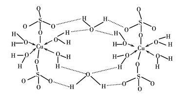 五水硫酸铜配位键图片
