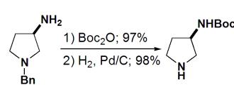 (R)-3-叔丁氧羰基氨基吡咯烷的合成路线