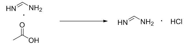 甲脒盐酸盐的合成路线