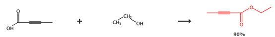 2-丁炔酸乙酯的合成路线
