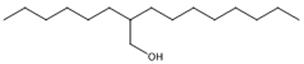 图1 2-己基-1-癸醇的结构式。