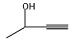 图1 3-丁炔-2-醇的结构式。