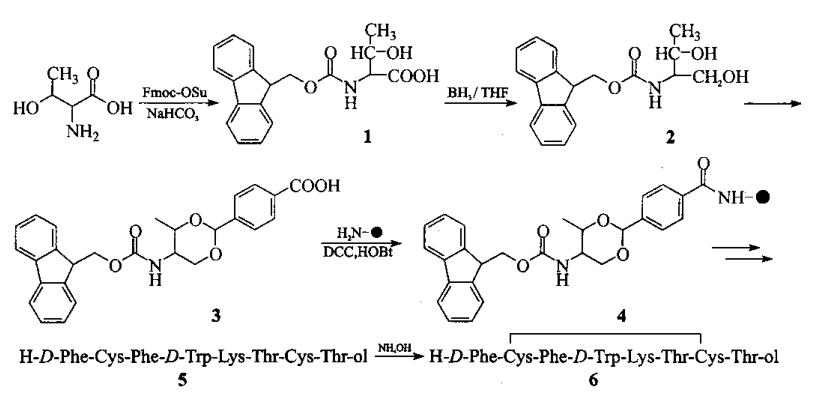 醋酸奥曲肽的固相合成