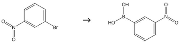 图3 3-硝基苯硼酸的合成路线。