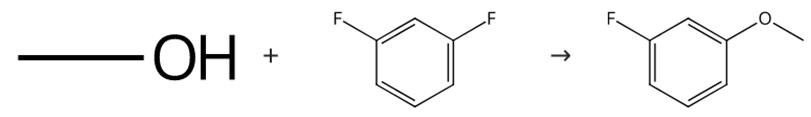 图2 间氟苯甲醚的合成路线[3]。