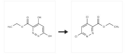 synthesis of Ethyl 4,6-dichloropyrridazine-3-carboxylate