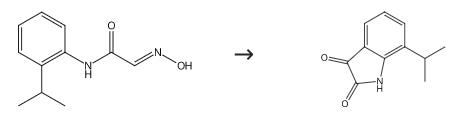 synthesis of 7-Isopropyl-1H-indole-2,3-dione