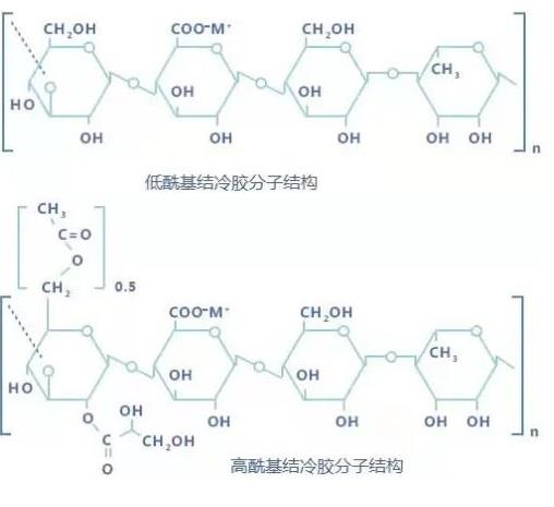 高酰基结冷胶结构