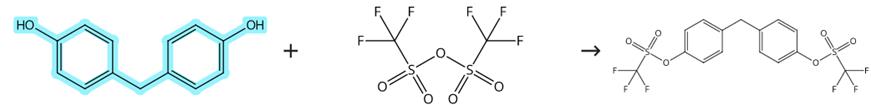 4,4'-二羟基二苯甲烷的三氟甲磺酸化