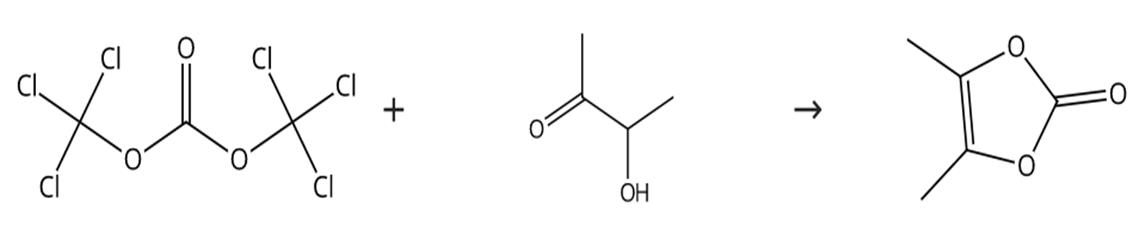 图1 4，5-二甲基-1，3-二氧杂环戊烯-2-酮的制备路线