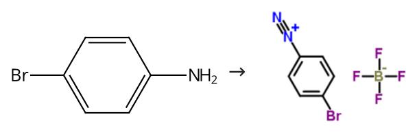 4-溴硼酸重氮苯四氟硼酸盐的制备