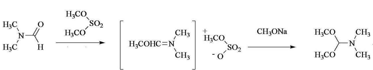 图1 N,N-二甲基甲酰胺二叔丁基缩醛的合成反应式.png