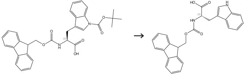 N-alpha-芴甲氧羰基-N-in-叔丁氧羰基-L-色氨酸的化学性质