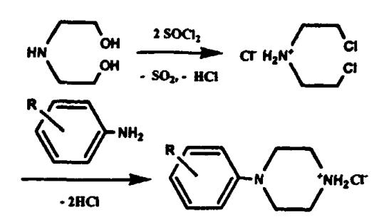 1-(2，3-二氯苯基)哌嗪盐酸盐的制备