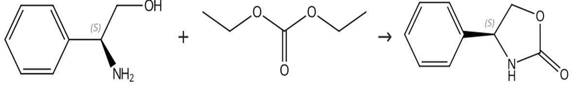 图3 (S)-4-苯基-2-唑烷酮的合成路线