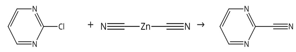 图1 2-氰基嘧啶的合成路线