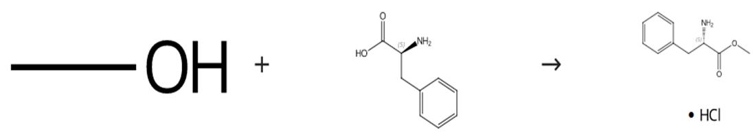 L-苯丙氨酸甲酯盐酸盐的合成路线