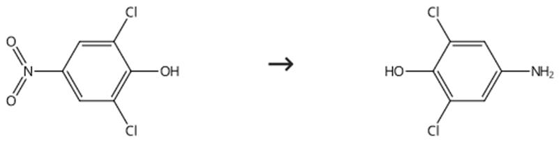 图2 2，6-二氯-4-氨基苯酚的合成路线