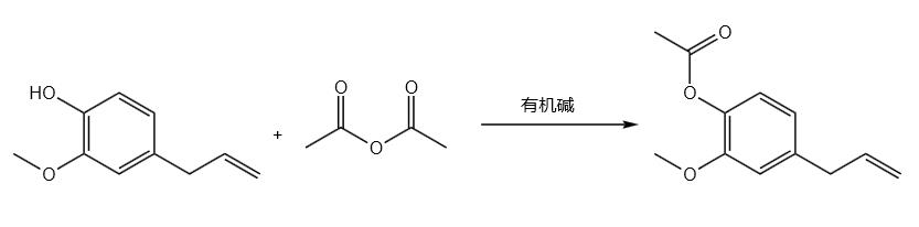 乙酸丁香酚酯反应方程式