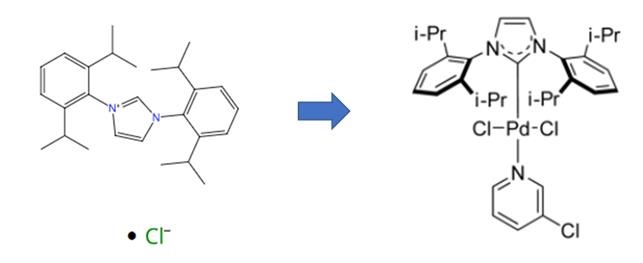 [1,3-双(2,6-二异丙基苯)咪唑-2-叉](3-氯吡啶)二氯化钯的合成