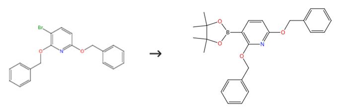 2,6-二(苄氧基)-3-(4,4,5,5-四甲基-1,3,2-二噁硼戊环-2-基)吡啶的制备