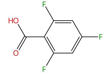图1 2，4，6-三氟苯甲酸的结构