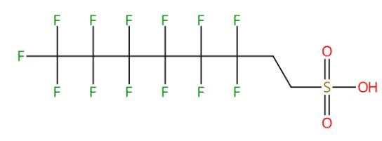 图1全氟己基乙基磺酸的结构 