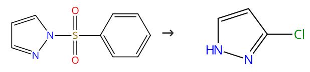 图2 3-氯-1H -吡唑的合成路线