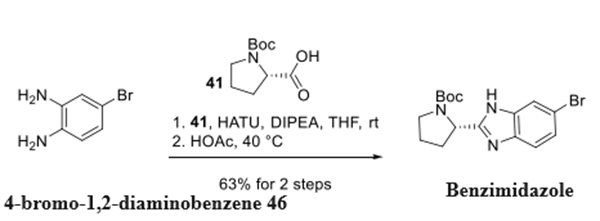 Benzimidazole intermediate synthesis