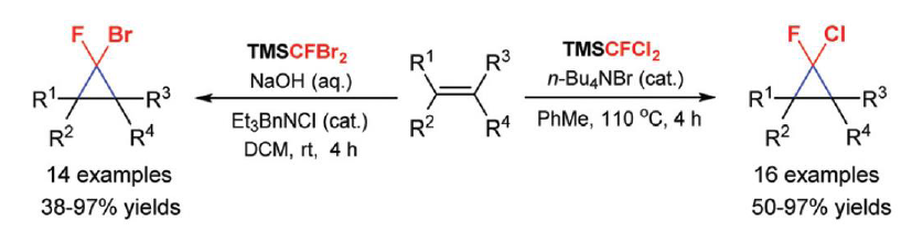 reactions of (Dibromofluoromethyl)trimethylsilane