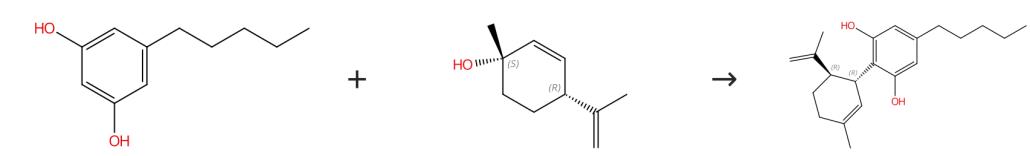 Fig. 2 The synthesis route of cannabidiol