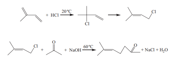 6-Methyl-5-hepten-2-one synthesis