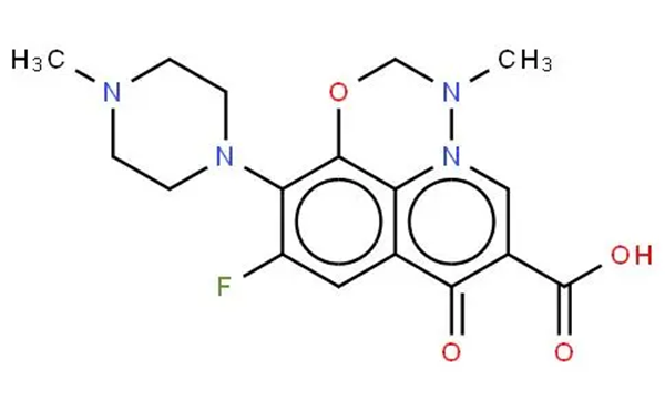 Chemical structure of marbofloxacin