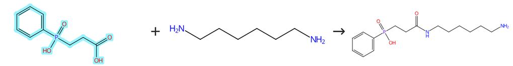 3-羟基苯基磷酰丙酸和有机胺的缩合反应