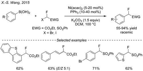 镍催化的Suzuki芳基硼酸与溴氟乙酸乙酯和甲基碘氟磺酰苯的交叉偶联.jpg
