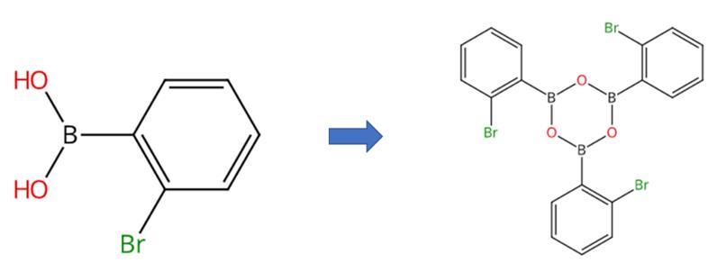 2-溴苯基硼酸的自聚合反应