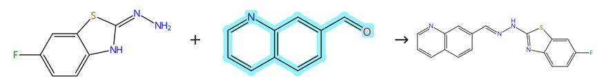 7-喹啉甲醛参与的缩合反应