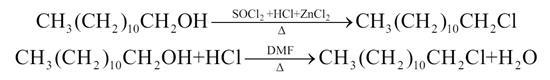 图1 1-氯十二烷的合成反应式.png