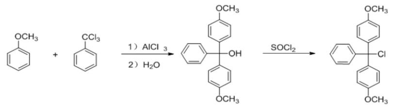 4,4'-双甲氧基三苯甲基氯的制备及应用