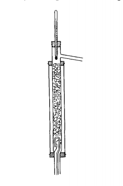 Fig. 75. Distillation column packed with Raschig rings.