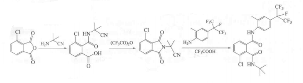 氯氟氰虫酰胺的合成路线