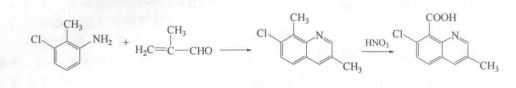 氯甲喹啉酸的合成路线