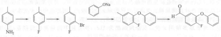 高效氟氯氰菊酯中间套3-苯氧基 4-氟苯甲醛的制备