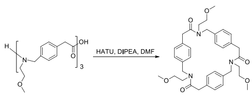 Macrocyclization of the linear trimer
